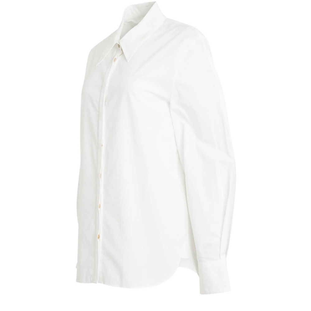 Khaite Minta Cotton Shirt, 4, White - Picture 8 of 12